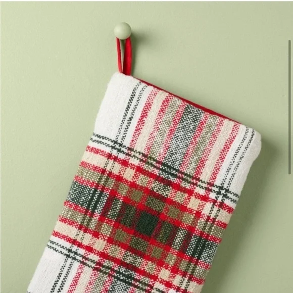 Rustic Plaid Woven Christmas Stocking - Hearth & Hand™ with Magnolia